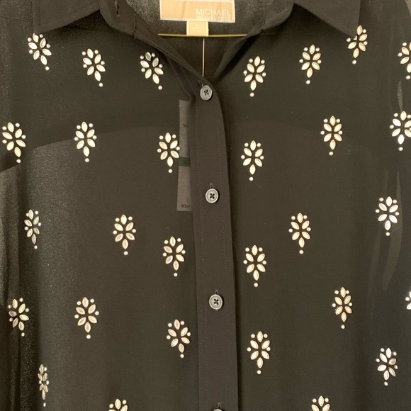 Brand New! Embellished rhinestone blouse - Picture 2 of 2